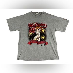 Vintage Mark McGwire Shirt Mens XL MLB Baseball 90s USA 1998 Record Breaking